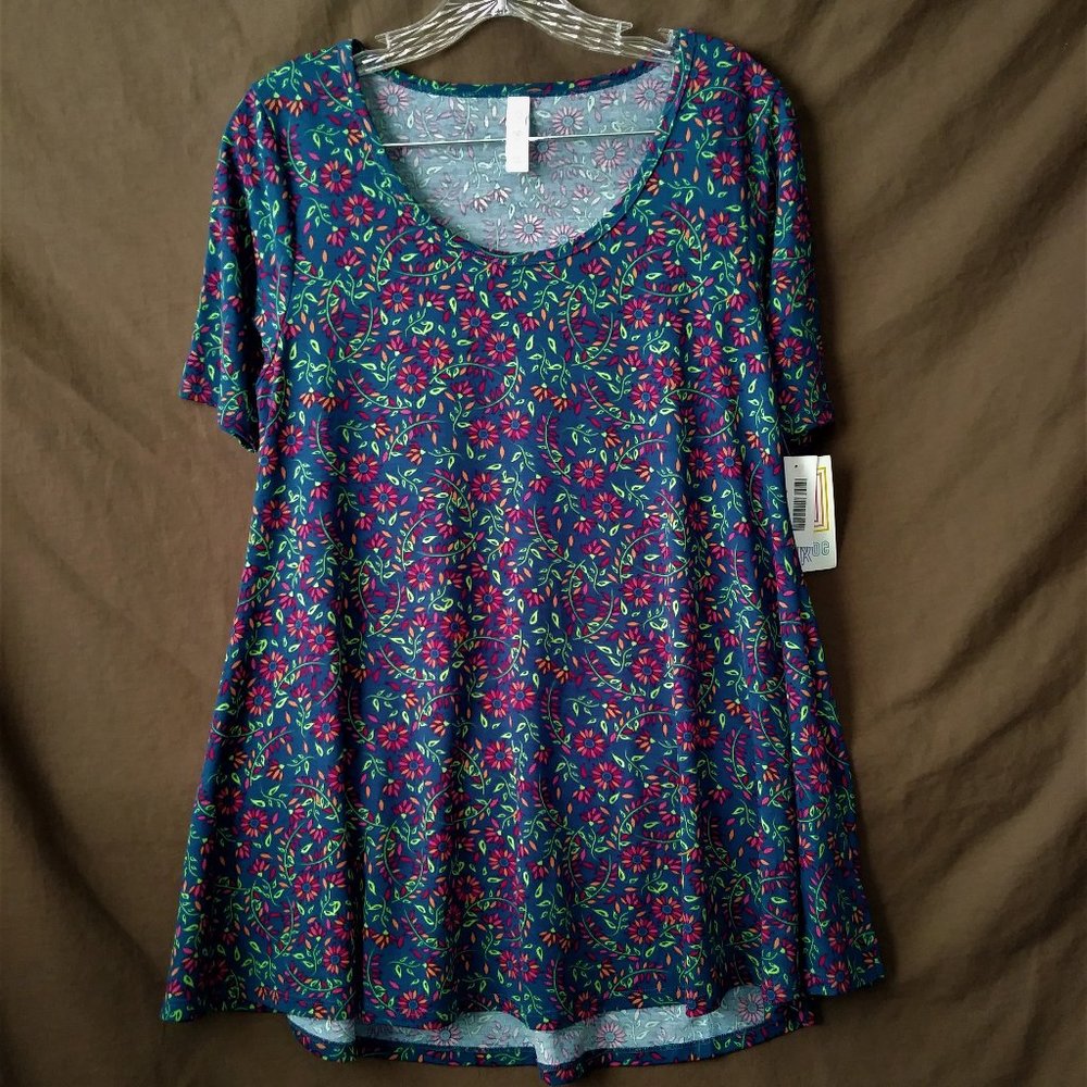 LulaRoe Short Sleeve Floral Dress, Size XS
